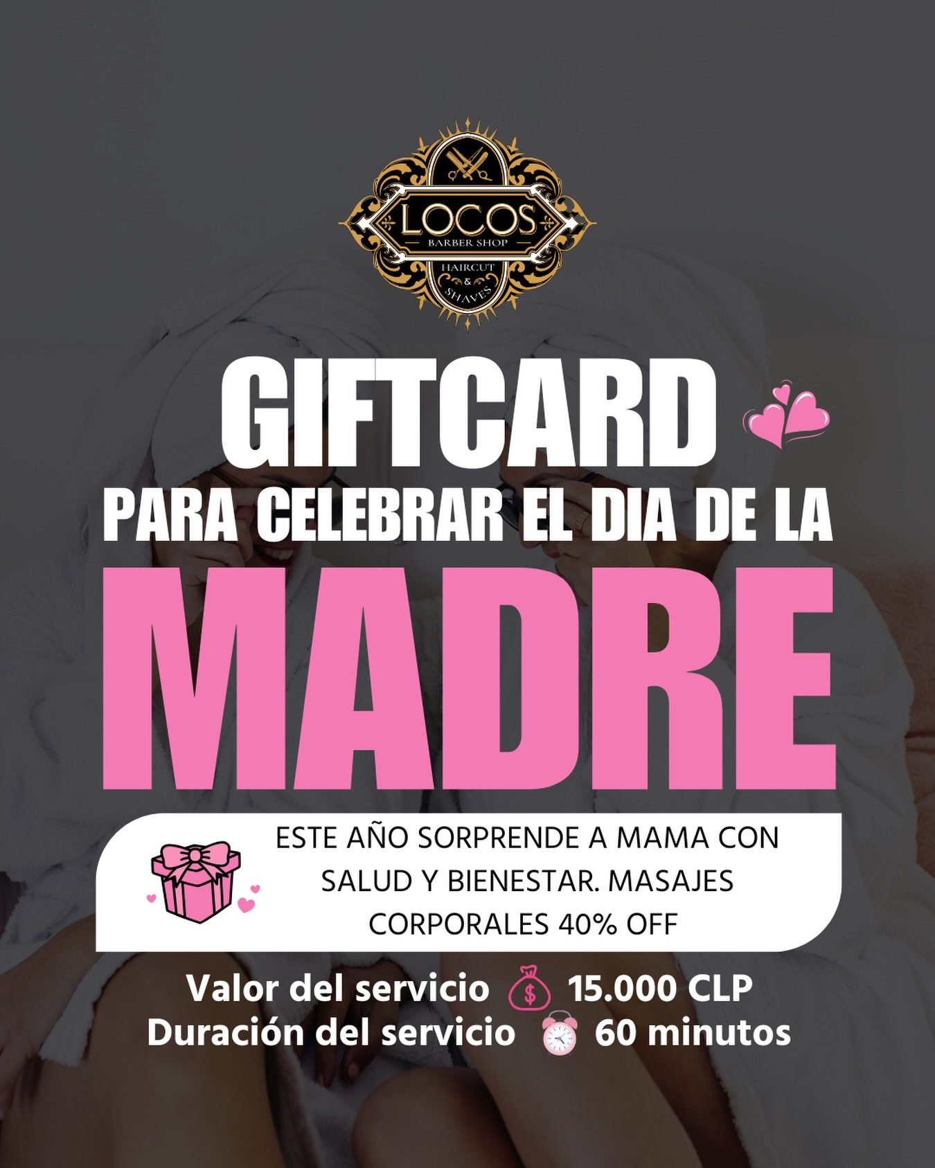 Gift card regalo para el día de la madre en Locos Salon Integral